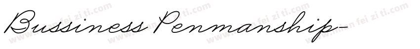 Bussiness Penmanship字体转换